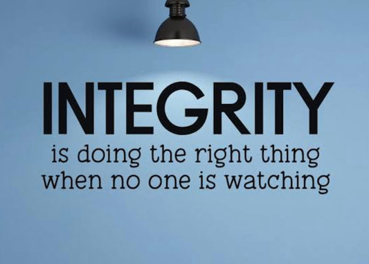 Integrity: The cornerstone of Character